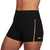 SHORT FEM CURTO CINT ALT DEP PRETO C/ LARANJA