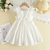 Bear Leader-Lace Princess Dresses for Girls, monocromáticos, roupas para bebê, - LojasMadureira