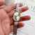 Oval Shaped Quartz Watch para Mulheres, Moda de Luxo, Mini Case, Pequeno Numeral - loja online