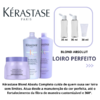 Kit Kérastase Blond Absolut tratamento para cabelos loiros Shampoo + Condicionador+ Máscara (Produto Fracionado)