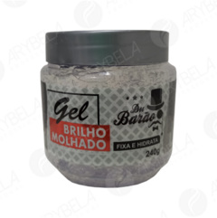 Gel Fixador para Cabelo Cristal Pote 240g - Du Barão REF 2523