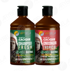 KIT Receitas do Cacique Shampoo 500ml + Condicionador 500ml Arybela Cosméticos