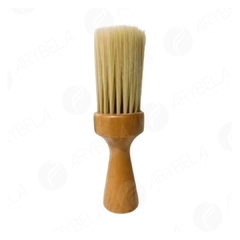 Espanador Brush Pincel para Barbear com Cabo de Madeira REF. 949