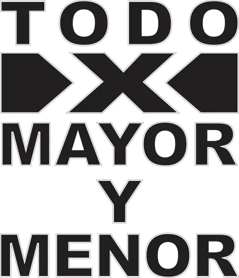 TODO POR MAYOR Y MENOR