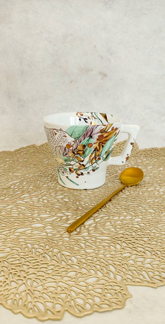 Taza rectangular estampada