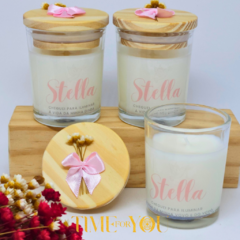 KIT 10 VELAS NO COPO 50g PERSONALIZADO - TIME FOR YOU