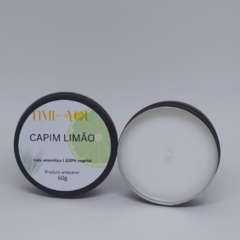 Vela na lata - 60g - CAPIM LIMÃO - comprar online