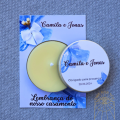 KIT 10 MINI VELAS 20g + CARD PERSONALIZADO