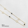 Choker estrela com pedras pretas