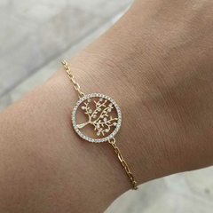 Pulseira Árvore da Vida Zircônia - comprar online