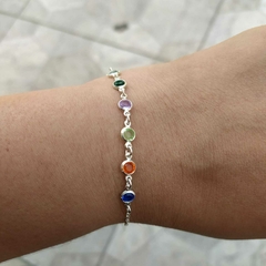 Pulseira com Pedras Coloridas - comprar online