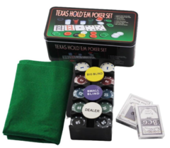 Jogo De Lata Poker Texas Hold'em Poker Set