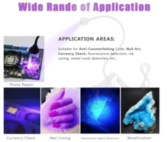 Lâmpada UV, luz UV de 3W 5V para cura de unhas de gel com pescoço de ganso e braçadeira, luminárias ultravioleta USB multiuso para cura de resina - comprar online