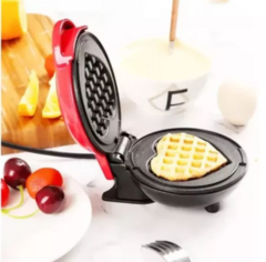 Mini grill panela anti aderente formato de coracao waffles na internet