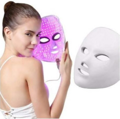 Mascara Led Tratamento Facial Rugas Acne Rosto Fóton7 Cores
