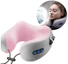 Almofada Massageador Pescoço Bateria Massagem USB Anti Estresse Relaxante Infra Vermelho - comprar online