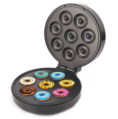 Mini máquina elétrica de donuts L Miniatura antiaderente superfície donut mini máquina para fazer 8 donuts