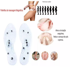 Palmilha de silicone magnética massagem terapia anti estresse - comprar online