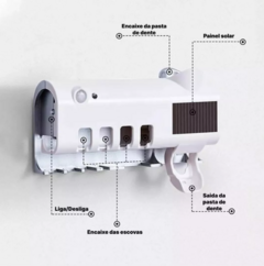 Dispenser Automático Pasta De Dente Suporte Escova Uv