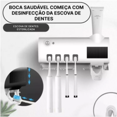 Dispenser Automático Pasta De Dente Suporte Escova Uv