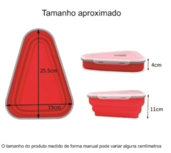 Pote Embalagem expansível de silicone para pizza - comprar online