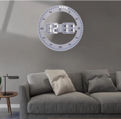 Relogio 3D LED Circular Parede e Mesa Temperatura + Alarme - comprar online