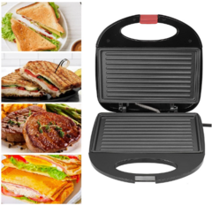 Sanduicheira, Waffle Maker 750W Electric Panini Press Grill Sanduíche Torradeira Com Revestimento Antiaderente Destacável LED Luzes Indicadoras - comprar online