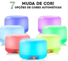 Umidificador de ar Difusor De Ambientes Aromatizador Ultrassonico 500ml com Controle Remoto - comprar online