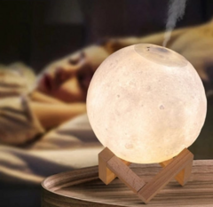 Umidificador luminária lua cheia 3D Touch Abajur - comprar online