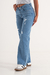 ART.3491 | WIDE LEG CELESTE CON STRASS - Gorsi Jeans