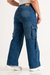 ART.2106 | WIDE LEG CARGO STONE JEANS - tienda online