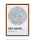 Quadro Decorativo Mapa São Paulo Branco - comprar online