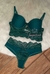 Conjunto Lingerie Verde Escuro