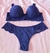 Conjunto de Lingerie Plus Size Fio Duplo Azul