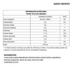 Queso Cremoso - Quesos Online