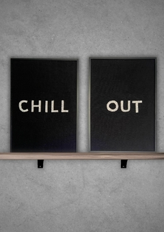 dúo chill out negro | 50 x 70 cm c/u ENTREGA EN 20/30 DIAS