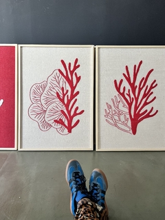 coral rama rojo | 100 x 70 cm