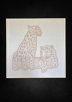 jaguares natural | 100 x 100 cm - canvaz