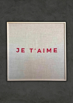 je t’ aime natural | 100 x 100 cm - comprar online