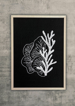 coral 2 negro | 100 x 70 cm
