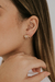 EAR CUFF 2 FILEIRAS COM ZIRCÔNIA BANHO OURO 18K