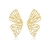 BRINCO BUTTERFLY BANHO OURO 18K