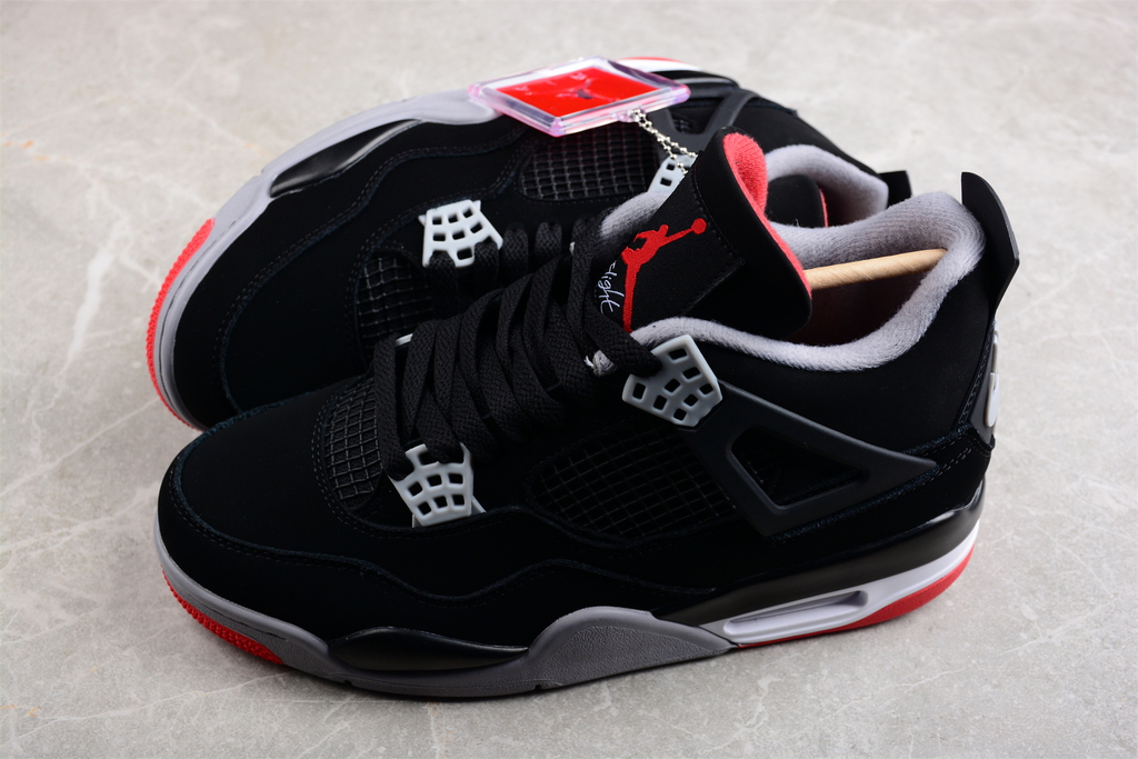 Jordan 4 bred nike hot sale air