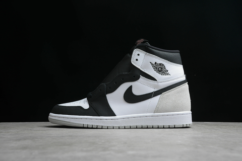 JORDAN 1 LOW BLACK WHITE GREY OllieSneakers