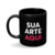 Caneca Xicara Preta Personaliada