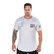 Camiseta respirável masculina com gola redonda, camiseta de algodão para musculação - OliverTop