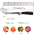 Faca de cozinha faca de desossar, damasco, padrão do laser, faca de açougueiro cod. 4.0.3.1 - comprar online