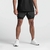 Shorts masculinos dupla camada, respirável, ótimo para corrida ou musculação - loja online