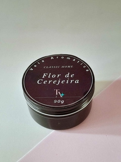 Kit Aromatizador de Varetas + Vela Aromática Flor de Cerejeira - Classic Home - Terapia da Alma | Velas e Aromas