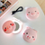 Imagem do Mini Espelho Ventilador Porquinho Rosa Usb Iluminação Luz Led Para Maquiagem Portátil